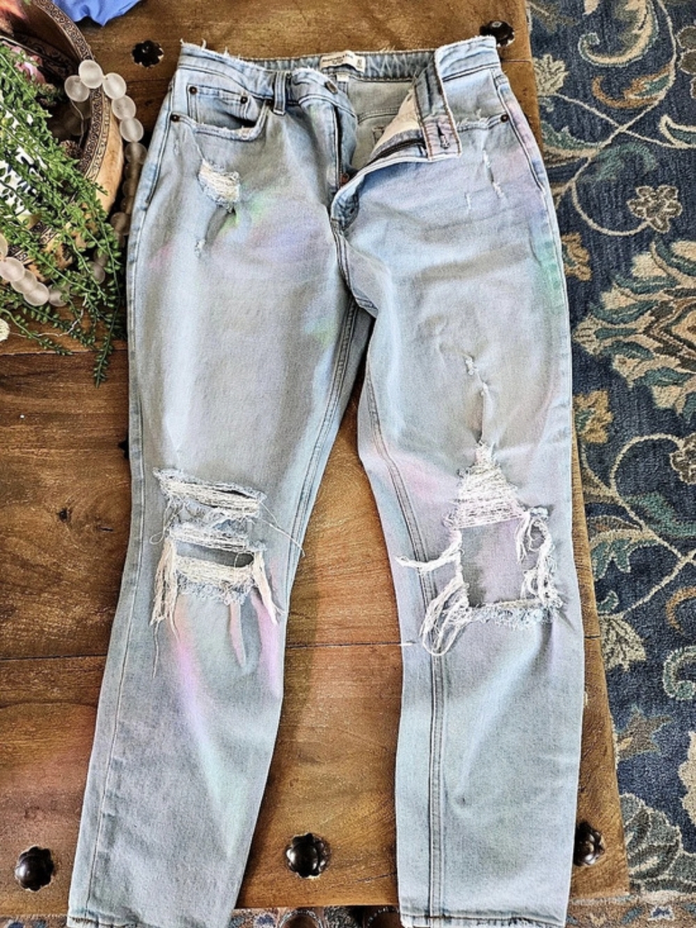 Abercrombie & Fitch Curve Love The Skinny High Rise Jeans Waist 31